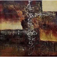 Μοντέρνος πίνακας ζωγραφικής 70*70 εκ. αφηρημένο 2143