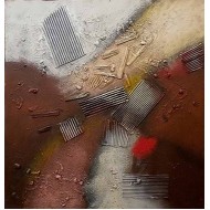 Μοντέρνος πίνακας ζωγραφικής 80*80*5 εκ. αφηρημένο 2255