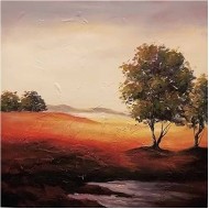 Πίνακας ζωγραφικής 60*60*4 εκ. τοπίο 2100