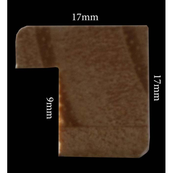 Κορνίζα ξύλινη 1,7 εκ. πλακέ φύλλο χρυσού 17-5