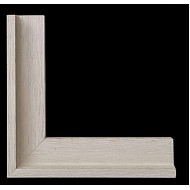 Κορνίζα ξύλινη 1,1 εκ. σκοτία ξυμμένη κρεμ 43*39