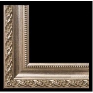 Κορνίζα ξύλινη 6,1 ασημί 2 σκαλίσματα 61-16