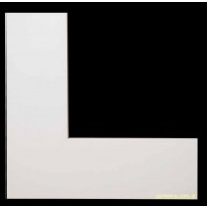 Κορνίζα ξύλινη 6,6 εκ. πλάκα άσπρη 513-71