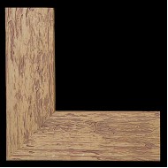 Κορνίζα ξύλινη 6,4 εκ. πλάκα κρεμ ροζιασμένο 64-4