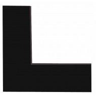 Κορνίζα ξύλινη 6,6 εκ. πλάκα μαύρη 513-72