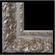 Κορνίζα ξύλινη 12 εκ. σκαλιστό ασημί 120-16