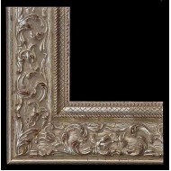 Κορνίζα κλασσική ξύλινη 8 εκ. σκαλιστό ασημόχρυσο 80-16