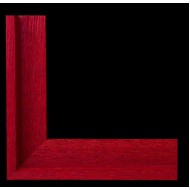 Κορνίζα ξύλινη 1,1 εκ. σκοτία ξυμμένη κόκκινη 43*36