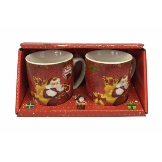 Χριστουγεννιάτικες κούπες 210 ml. σετ 2 τμχ. 009591