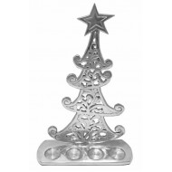 Χριστουγεννιάτικο κηροπήγιο 39*26,5*9 εκ. δέντρο inox 9-43
