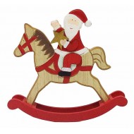 Άγιος Βασίλης στο άλογο 23*24*4 εκ. ξύλινο 30-47