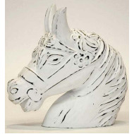 κεραμικό άλογο 22*20*9 εκ. λευκό 13-004