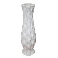 Βάζο δαπέδου 47*15 εκ. κεραμικό λευκό 18-138