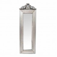 καθρέφτης ξύλινος 52*17 εκ. σκαλιστός ασημί 826