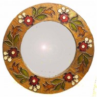 Χειροποίητος καθρέπτης 44 εκ. επενδυμένος με χαλκό 5218