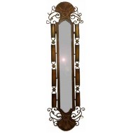 καθρέφτης μεταλλική κορνίζα 120*26*4 εκ. καφέ 5200