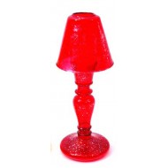 Λάμπα κηροπήγιο 26*10 εκ. κόκκινο γυαλί 51