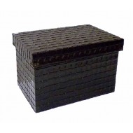 Μπαούλο ξύλινο 26*40*26 εκ. τεχνόδερμα 20-97