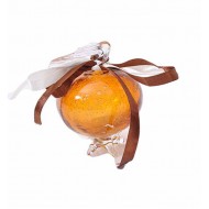 Ρόδι μελί 9*6 εκ. φυσητό γυαλί 23-81