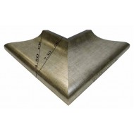 Κορνίζα ξύλινη 7,3 εκ. ασημί μαύρο 1624