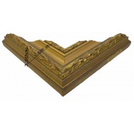 Κορνίζα ξύλινη 8 εκ. σκαλιστή χρυσή 450