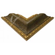 Κορνίζα ξύλινη 8,8 εκ. λαδί μπρονζέ σκάλισμα 1025