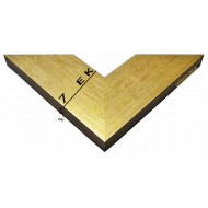 Κορνίζα ξύλινη 7 εκ. ανοιχτό χρυσό πλακέ 1620