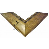 Κορνίζα ξύλινη 6,3 εκ. μπρονζέ 367-1