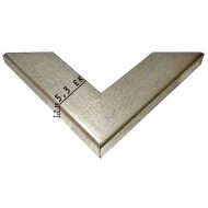 Κορνίζα ξύλινη 5,3 εκ. ασημί 1148