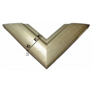 Κορνίζα ξύλινη 6 εκ. ασημί 1353