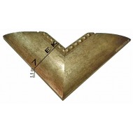 Κορνίζα ξύλινη 7 εκ. σκαλιστή ασημόχρυση 1476