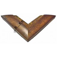 Κορνίζα ξύλινη 6 εκ. καφέ αντικέ χρυσό 1523