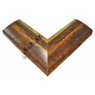 Κορνίζα ξύλινη 6,3 εκ. καφέ χρυσό 367-39