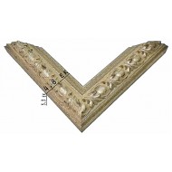 Κορνίζα ξύλινη 4,8 εκ. ασημί σκάλισμα 1619