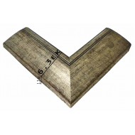 Κορνίζα ξύλινη 6,3 εκ. σκούρο ασημί 367-2