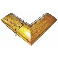 Κορνίζα ξύλινη 6,3 εκ. χρυσό ασημί 367-12