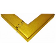 Κορνίζα ξύλινη 5,3 εκ. χρυσή 1149