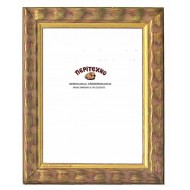 κορνίζα για φωτογραφία 10*15 εκ. ξύλινη χρυσή σκαλιστή 1244-1015