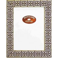 Κορνίζα για φωτογραφία 10*15 εκ. ξύλινη αντικέ σκαλιστή ασημί 874-1015