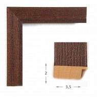 Κορνίζα ξύλινη 3,5 εκ. βένγγε ανάγλυφη 446-S81