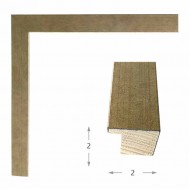 Κορνίζα ξύλινη 2 εκ. ασημί πλακέ 535-82