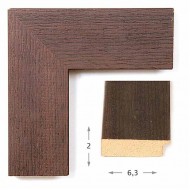 Κορνίζα ξύλινη 6,3 εκ. βένγγε ανάγλυφη 445-S81