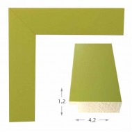 Κορνίζα ξύλινη 4.2 εκ. ανοιχτό πράσινο 616-66