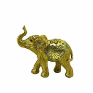 Διακοσμητικός ελέφαντας 17*20*7,5 εκ. χρυσά στολίδια 50-233