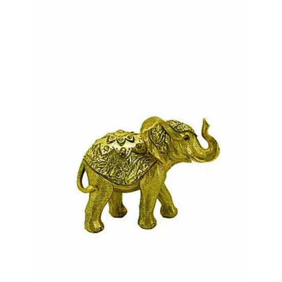 Διακοσμητικός ελέφαντας 12,5*16*7 εκ. χρυσά στολίδια 50-234