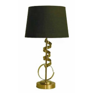 Επιτραπέζιο πορτατίφ 55*30,5 εκ. χρυσό μέταλλο ,υφασμάτινο μαύρο καπέλο 40004