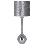 Επιτραπέζια λάμπα 71*27 εκ. μεταλλική ασημί 15-40012