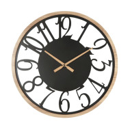 Ρολόι τοίχου 60 *4,5 εκ. ξύλινο μαύρο 94-242