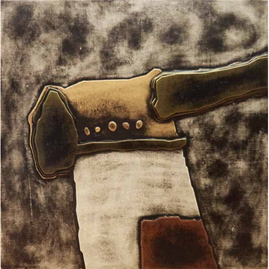 Μοντέρνος πίνακας 90*90*5 εκ. αφηρημένο ξύλινος ανάγλυφος τεχνόδερμα 3601