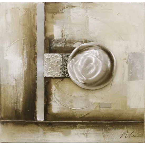 Πίνακας ζωγραφικής 60*60*5 εκ. αφηρημένο 4557